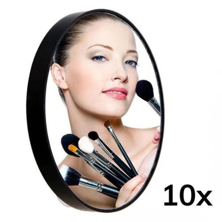 BFS  10x Büyüteçli Vantuzlu Pratik Kullanışlı Makyaj Lens Traş Aynası