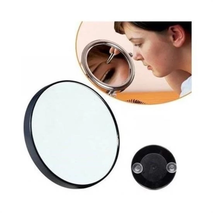 BFS  10x Büyüteçli Vantuzlu Pratik Kullanışlı Makyaj Lens Traş Aynası