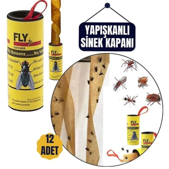 BFS 12 Adet Yapışkanlı Sinek Kapanı 74 cm
