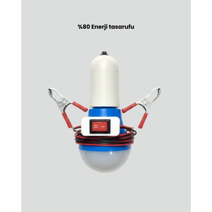 BFS 12V LED Ampul Anahtarlı Kablolu Pratik Aydınlatma