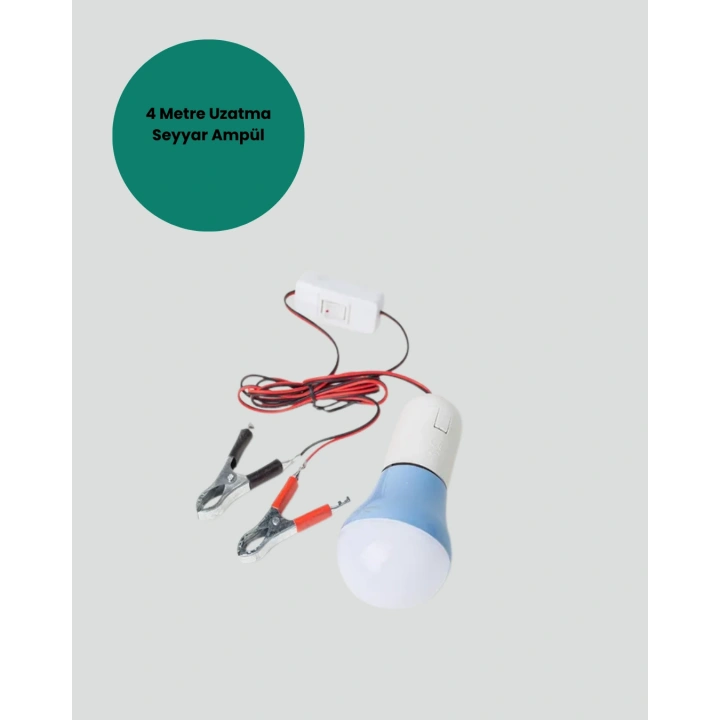 BFS 12V LED Ampul Anahtarlı Kablolu Pratik Aydınlatma