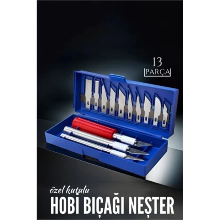 BFS 13 Parça Özel Kutulu Hobi Bıçağı Seti