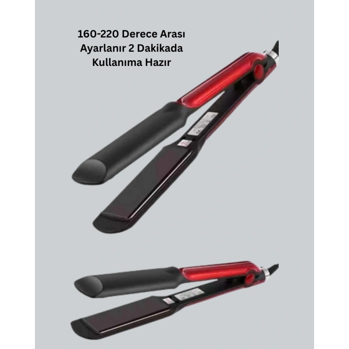 BFS 160°–220° Isı Ayarlı Saç Düzleştirici – Seyahat Tipi Hafif Model