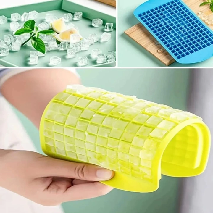 BFS  160lı Mini Küp Şekilli Silikon Buzluk, Sunum Buzluk