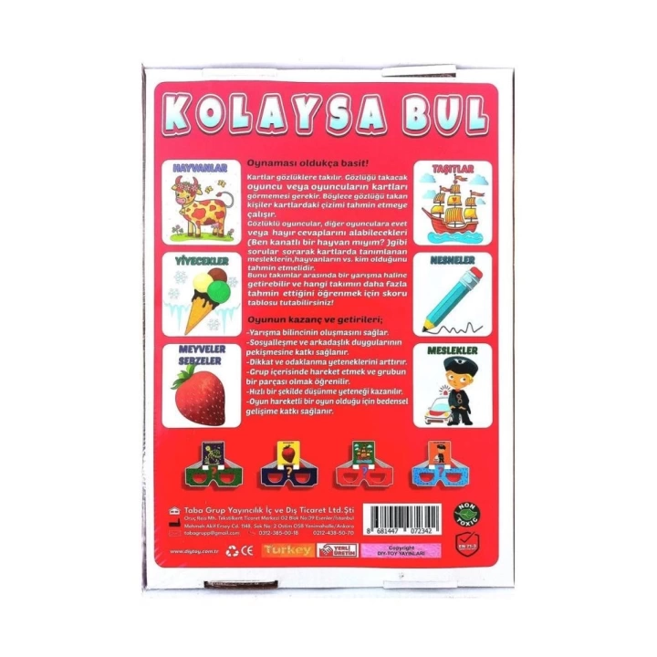 BFS   1631550 Kolaysa Bul Tahmin Etme Oyunu -Dıytoy