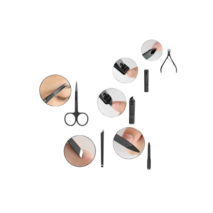 BFS 17 Parça Manikür Seti El ve Ayak Bakımı Törpü Cımbız Tırnak Temizleme