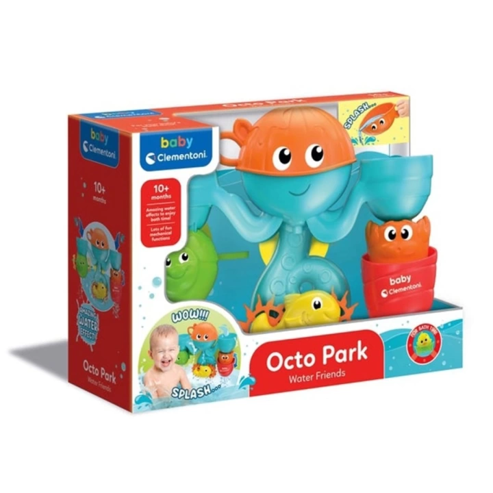 BFS  17458 Eğlenceli Arkadaşlar Su Parkı Banyo Oyuncağı, Baby Clementoni, +6 ay