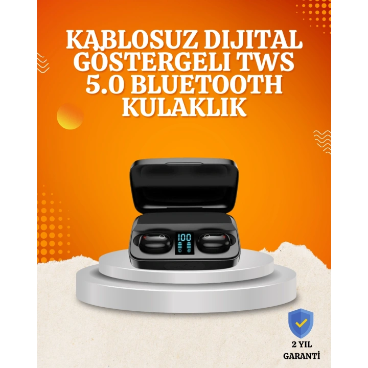 BFS 1800 mAh Güçlü Şarj Kutusu ile Bluetooth Kulaklık Seti