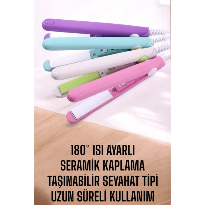 BFS 180°C Isı ve Uzun Süre Kalıcı Düzlük Sağlayan Mini Saç Düzleştirici