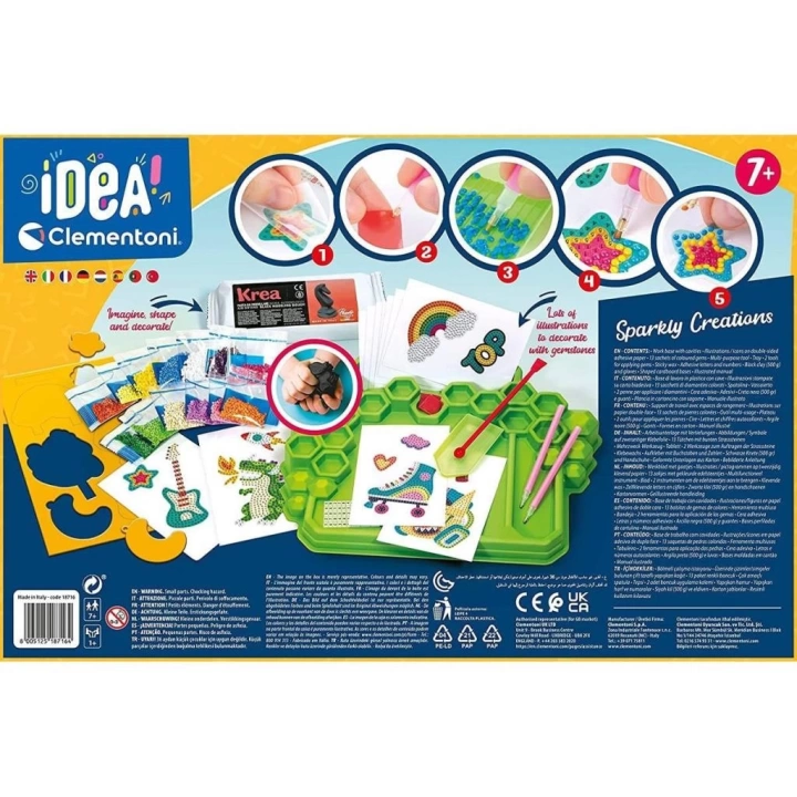 BFS   18716 Clementoni Idea Işıltılı Tasarımlar +7 yaş
