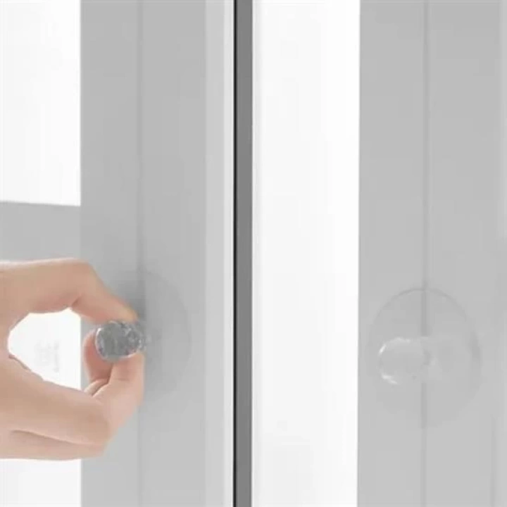 BFS  2 Adet Kristal Kendiliğinden Güçlü Yapışkanlı Kulp Askısı Tutma Kolu