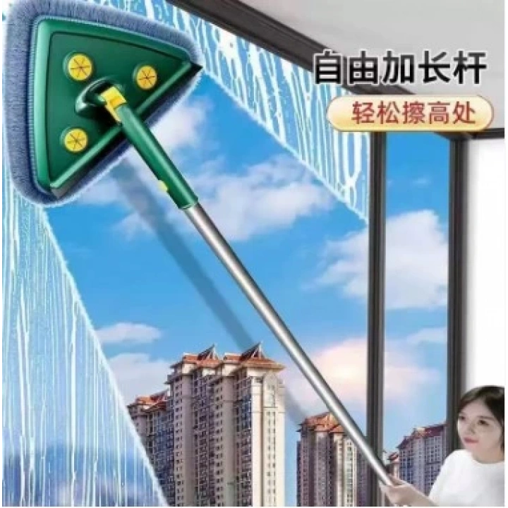 BFS  2 Bezli Üçgen Çek Çekli Mop Islak Mendil Uyumlu 150 cm