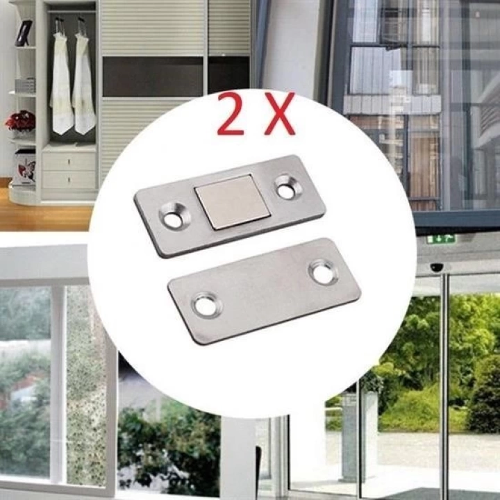 BFS  2 Çift Çok Amaçlı Kapı Kapak Dolap Çekmece Mobilya Durdurucu Kapatıcı Mıknatıslar