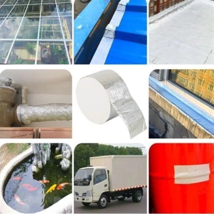 BFS  2 Mt Yüksek Sıcaklık Dayanan Su Geçirmez Çatı  Duvar Çatlak Onarıcı Yapışkan Bant Folyo 5 Cm