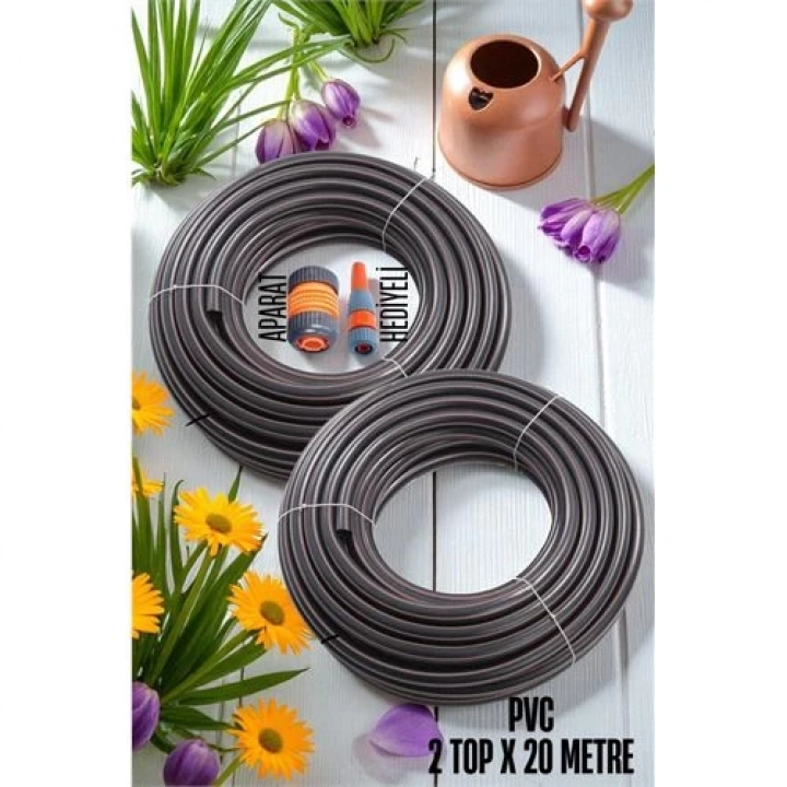 BFS  2 Top 20 Metre Bahçe Hortumu Sulama Aparatı Set