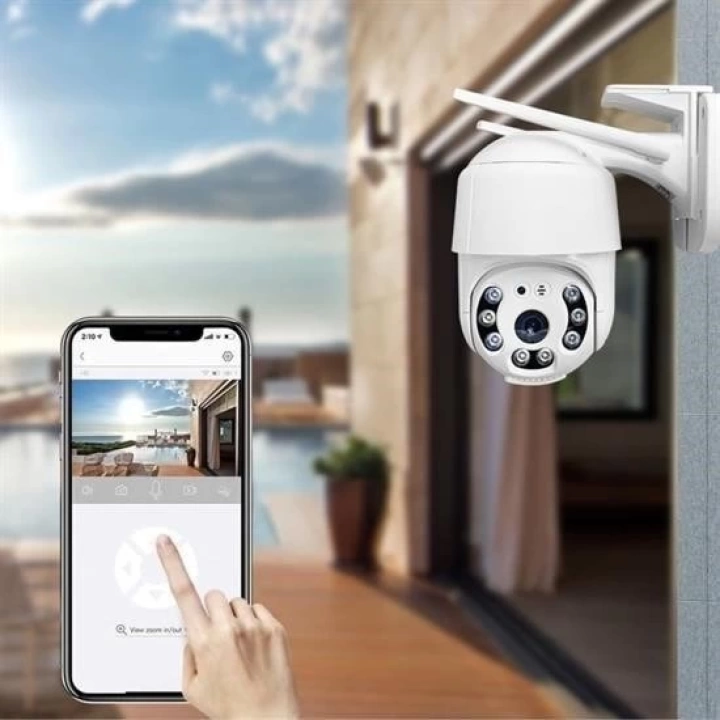 BFS  20 MP HD Lens İç Dış Mekan Suya Danıklı IP Wifi Network Güvenlik Kamerası Wifi Kamera