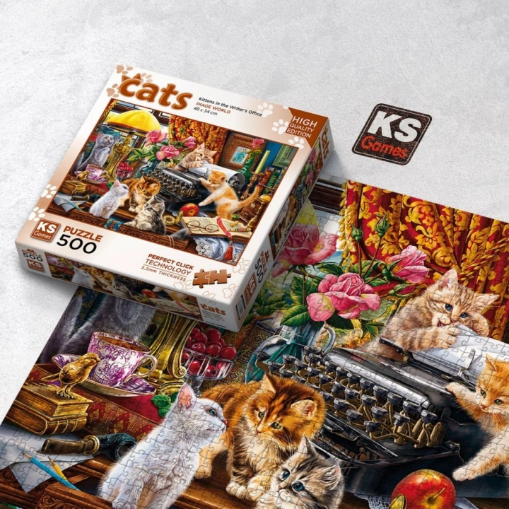 BFS  20052 Kittens in the Writer’s Office 500 Parça Puzzle