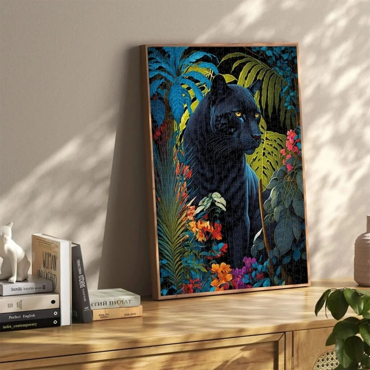 BFS 20071 PUZZLE 500 Black Panther With a Tropical