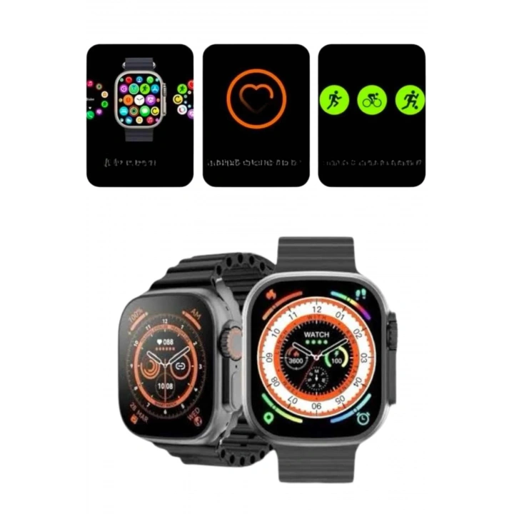 BFS 2025 Model Akıllı Saat Kordon Hediyeli Çağrı Cevaplama Uzun Pil Süreli Android İOS Uyumlu