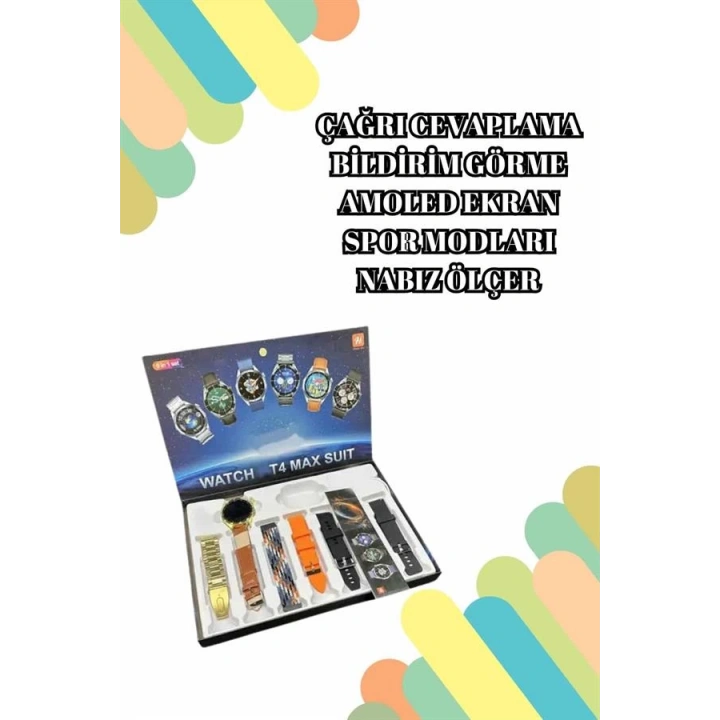 BFS 2025 Model Çok Kordonlu Akıllı Saat ve Bluetooth Kulaklık El Fenerli