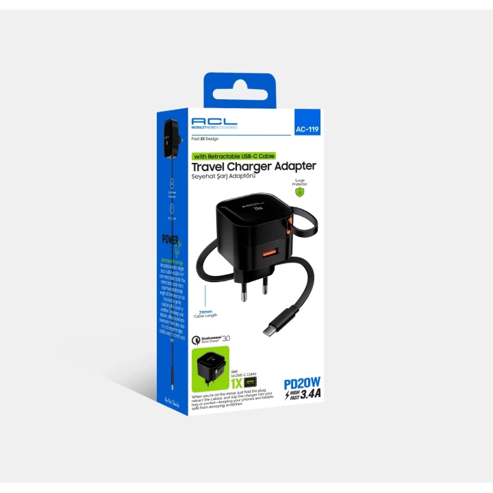 BFS 20w Seyahat Şarj Adaptörü Usb Girişli 3.4a