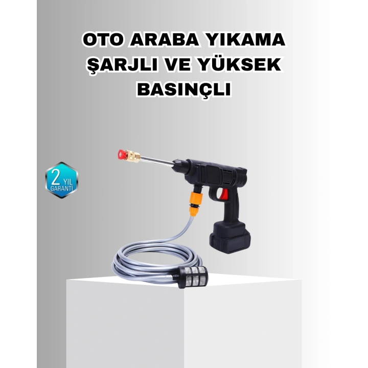 BFS 21V Akülü Basınçlı Yıkama Makinesi Çift Akülü ve Hızlı Şarj Özellikli