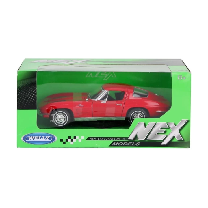 BFS   24073 Welly Chevrolet Corvette 1963 1:24 -Karsan Oyuncak