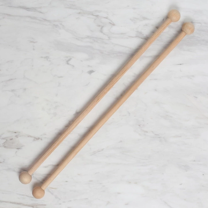 BFS  25 cm 1 Çift Ahşap Çubuk Başlıklı