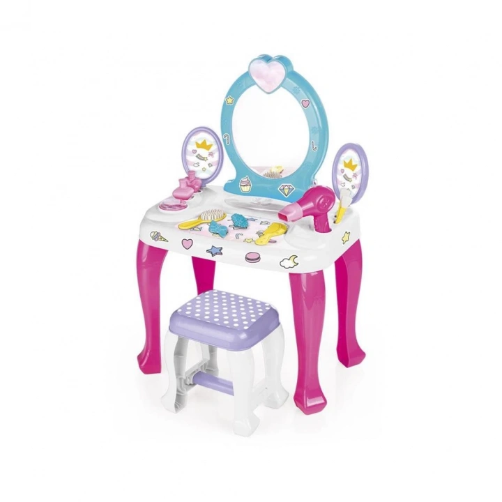 BFS   2568 Unicorn Makyaj Masası ve Tabure Seti -Dolu