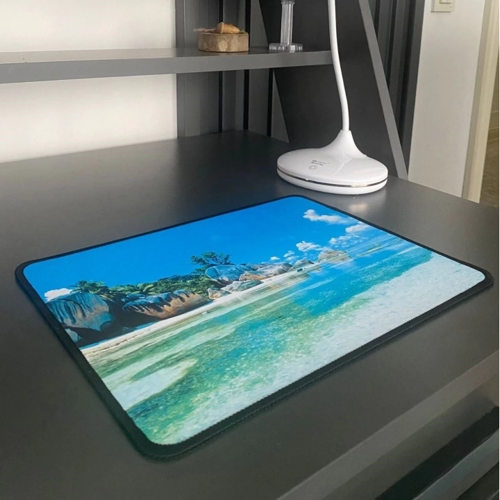 BFS   25x32 cm Küçük Boy Mouse Pad Manzara Ada