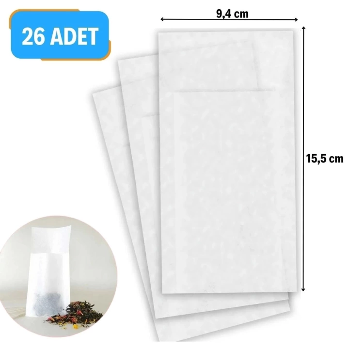 BFS  26 Adet Pratik Kullan At Çay,Bitki Çayı,Filtre Kahve Demleme Poşeti Süzgeci