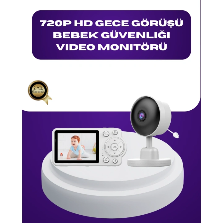 BFS 2.8 İnç Ekranlı Bebek Kamerası Gece Görüşlü ve Sesli İletişim