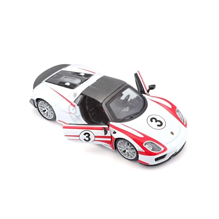 BFS   28009 Burago Porsche 918 Spyder 1:24 Model Araba -Sunman