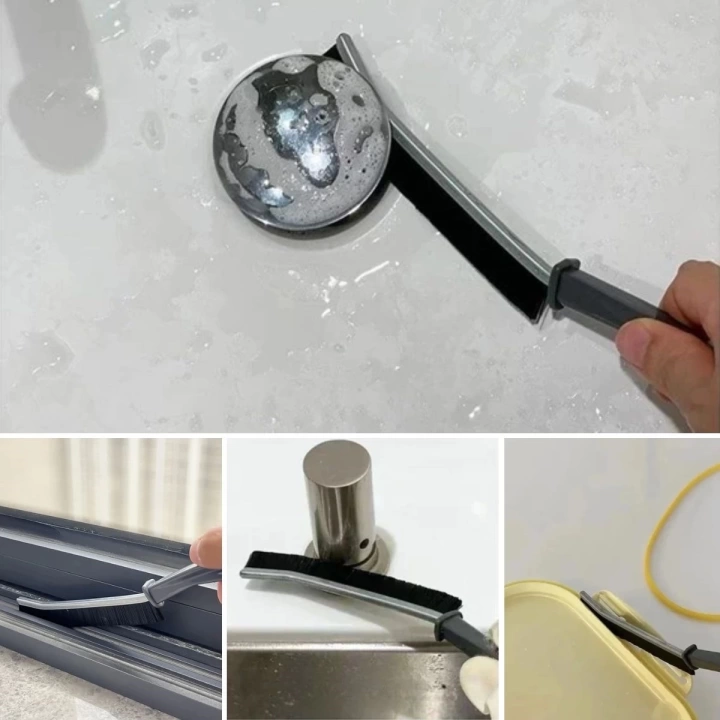 BFS  2li Çok Amaçlı Multi Ince Temizlik Fırçası Derz Arası Banyo Mutfak Lavabo Detay Temizleme Fırçası