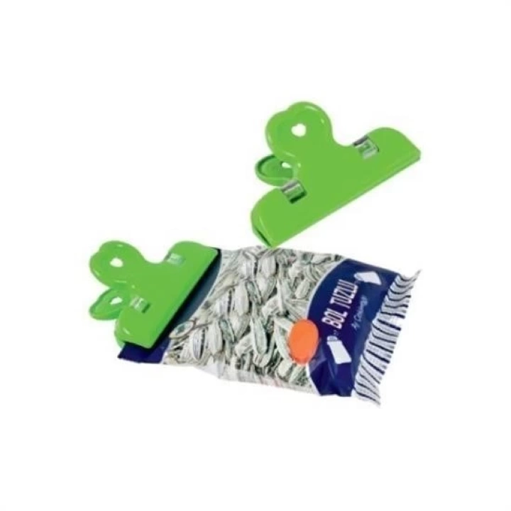 BFS  2li Pratik Torba Paket Ve Poşet Kapatıcı Kilitli Klips Mandal