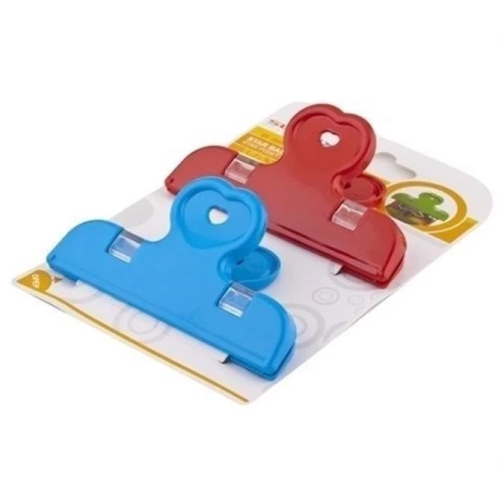 BFS  2li Pratik Torba Paket Ve Poşet Kapatıcı Kilitli Klips Mandal