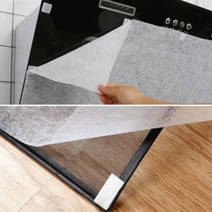 BFS  2li Yağ Emici Duman Önleyici Pratik Mutfak Davlumbaz Koruyucu Dayanıklı Yedek Filtre 45x90cm