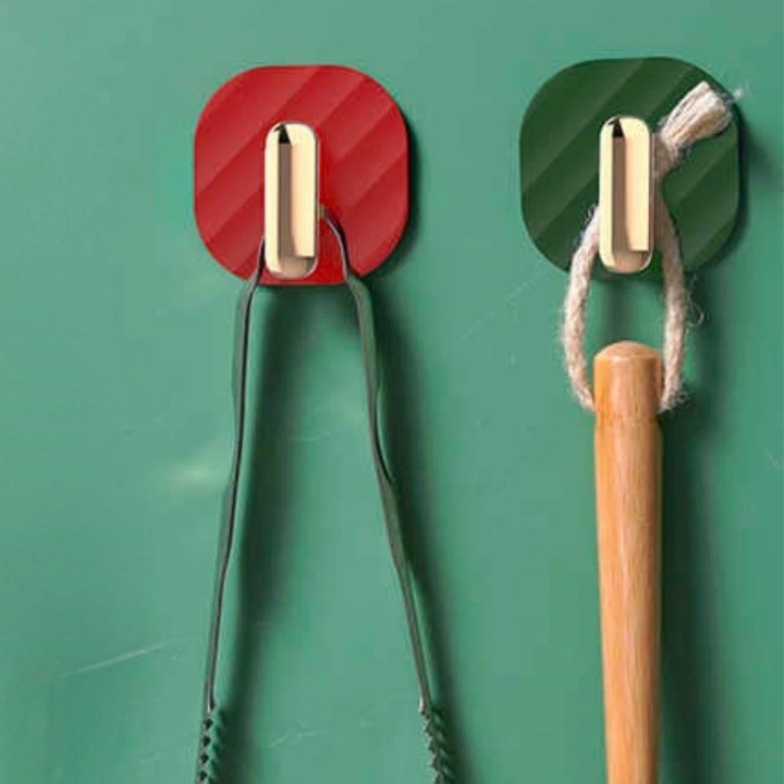 BFS  2li Yapışkanlı Retro Askılık Dolap Kapak Kulpu Yeşil