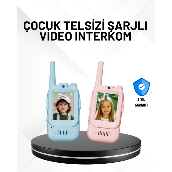 BFS 3–12 Yaş Çocuklara Uygun Görüntülü Walkie Talkie Seti