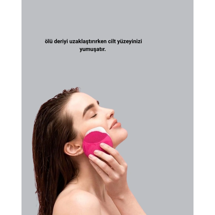 BFS 3 Fonksiyonlu Yüz Temizleme ve Masaj Cihazı – Su Geçirmez, Şarjlı, Ölü Deri Temizleyici ve Cilt Yenileyici