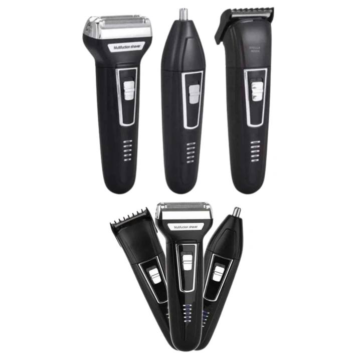 BFS 3lü Set Saç Sakal Kesme Traş Makinesi Burun Kılı Alma Tıraş Makinesi