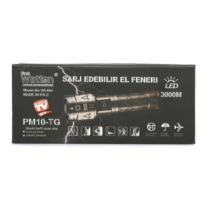 BFS 3000 Lümen Güçlü El Feneri  Wt-604