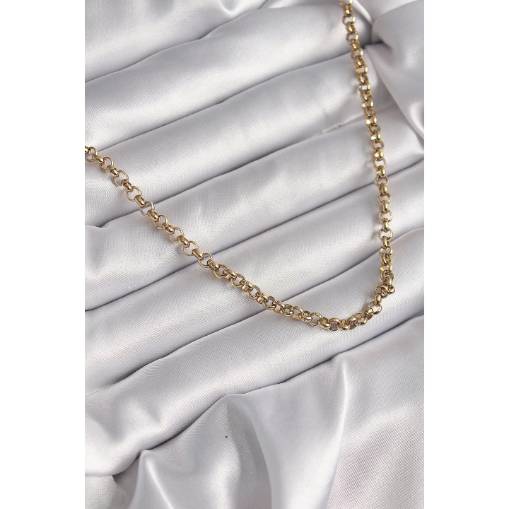 BFS 316L Çelik Gold Renk Kadın Kolye
