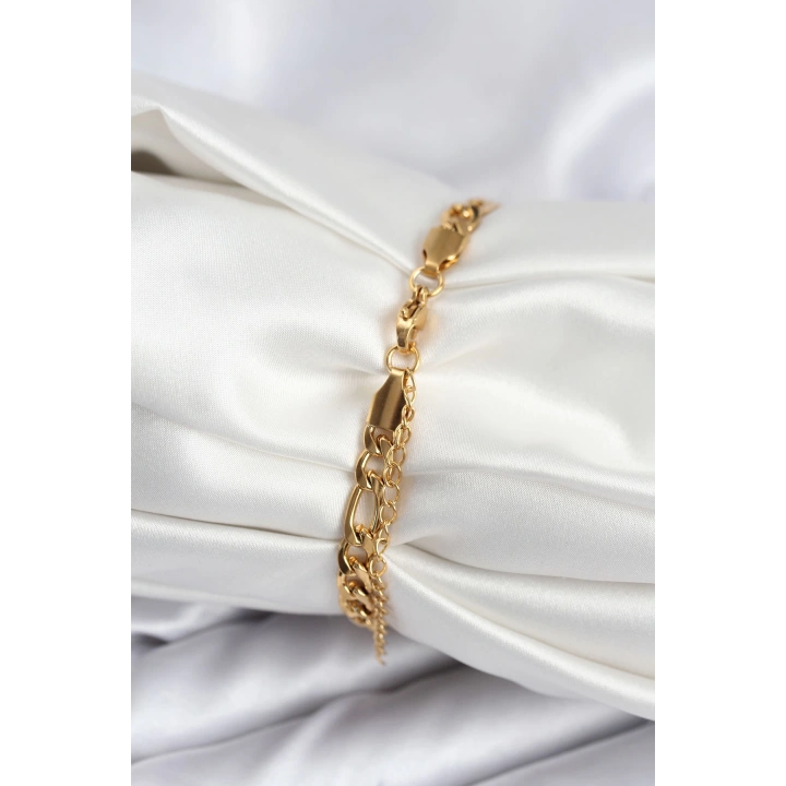 BFS 316L Çelik Gold Renk Oval Yazı Yazmaya Uygun Kadın Bileklik