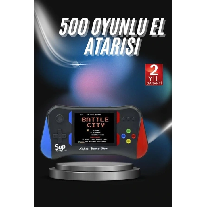 BFS 3.5 İnç 500ü 1 Arada Klasik Oyun Konsolu Nostalji Oyunlu Atari