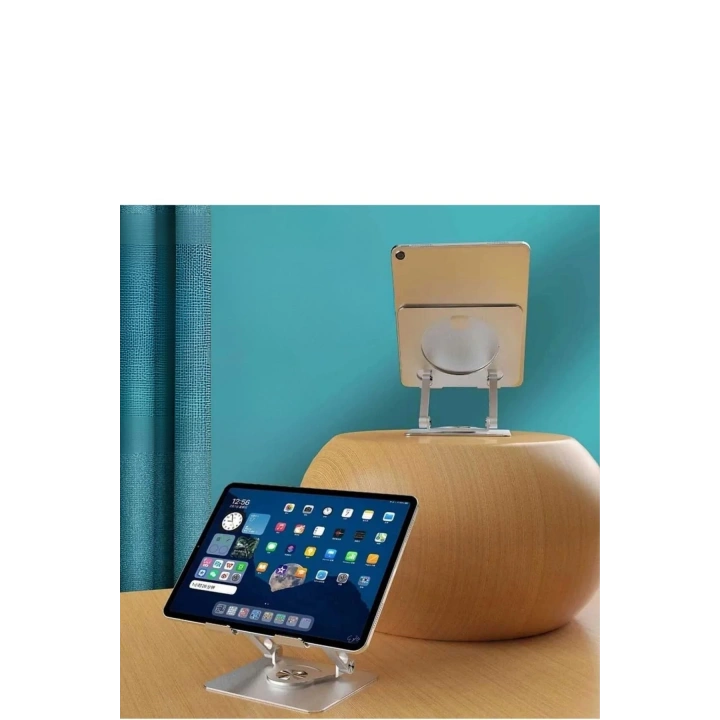 BFS  360 Derece Dönebilen Yükseltilmiş Masaüstü Ayarlanabilir  Metal Tablet Standı
