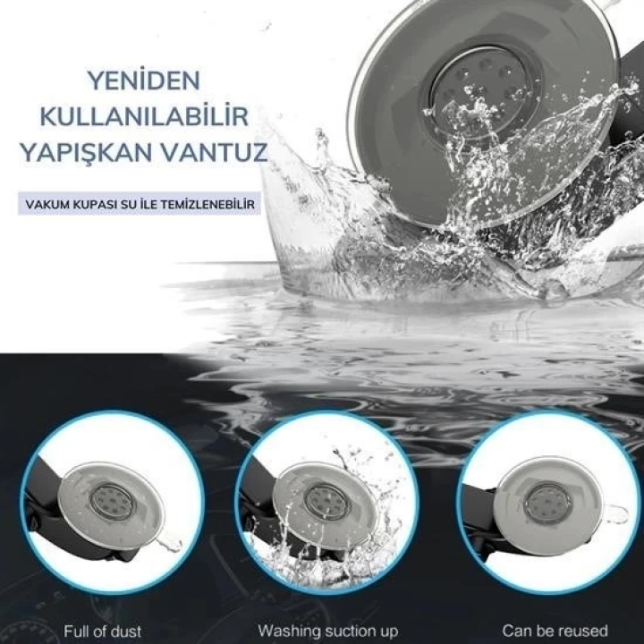 BFS  360 Derece Dönen Torpido Üstü Uzunluk Ayarlamalı Vantuzlu Teleskopik Araç Telefon Tutucu