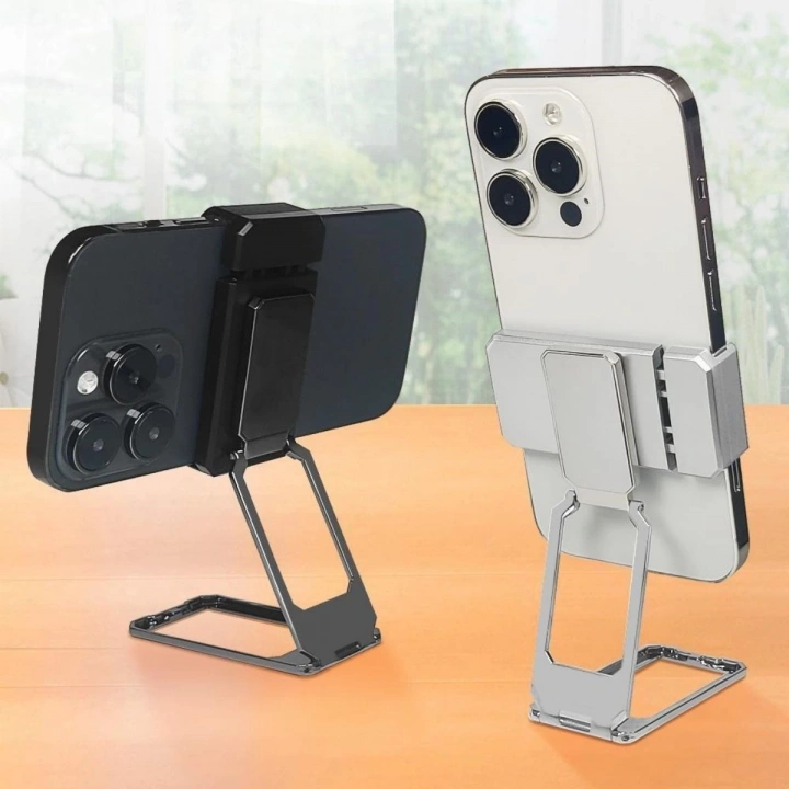 BFS   360 derece Dönen Tüm Telefon Tipleri İle Uyumlu Metal Telefon Standı Braket