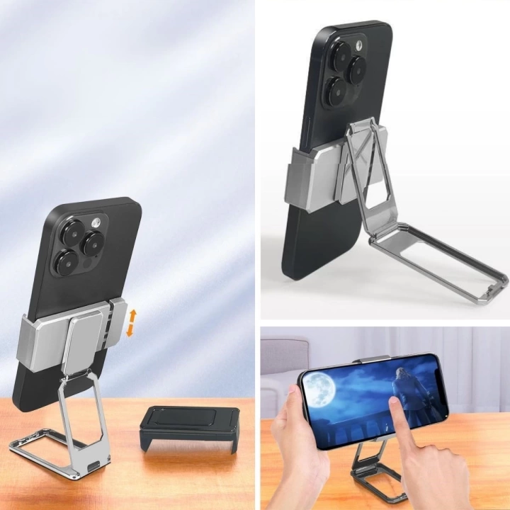 BFS   360 derece Dönen Tüm Telefon Tipleri İle Uyumlu Metal Telefon Standı Braket
