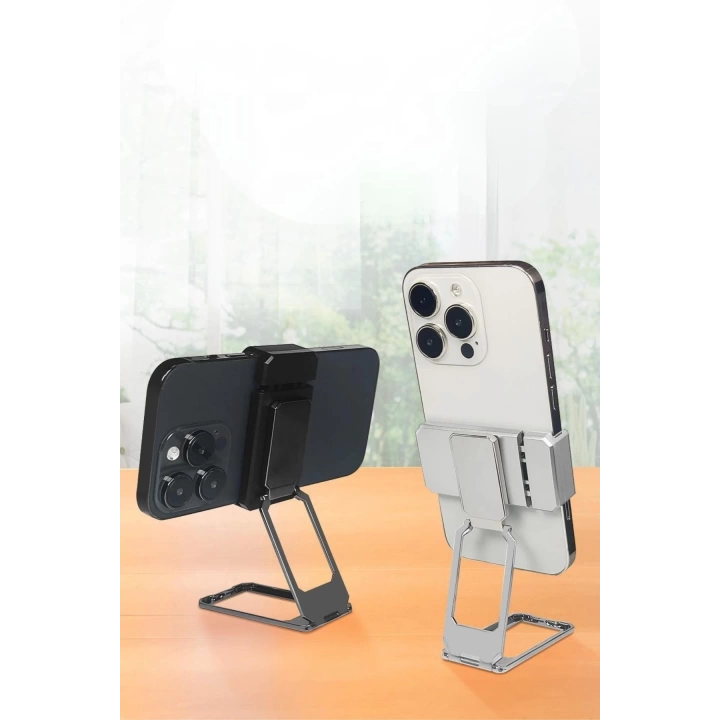 BFS   360 derece Dönen Tüm Telefon Tipleri İle Uyumlu Metal Telefon Standı Braket